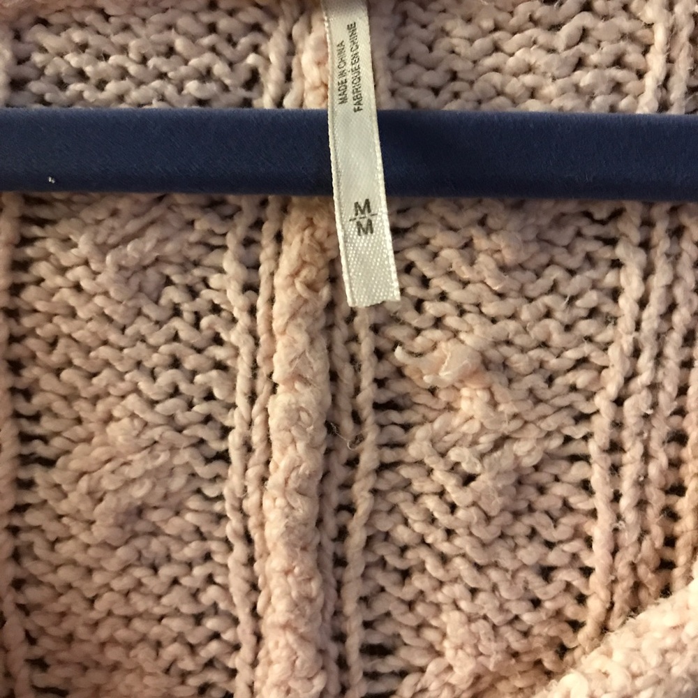 Pale Pink Oversized Free People Sweater